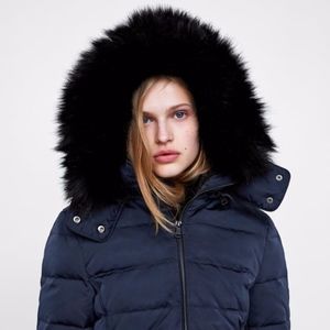 hooded down coat